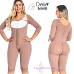 Faja fit 360 hasta la rodilla con mangas y busto libre- DELIÉ 09360