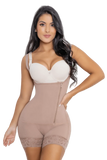 Bodyshort style girdle with covered back and side zipper - Jackie London 1515