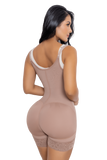 Bodyshort style girdle with covered back and side zipper - Jackie London 1515