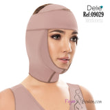 Mentonera con compresión para mentón, cuello y cara- DELIÉ 09029